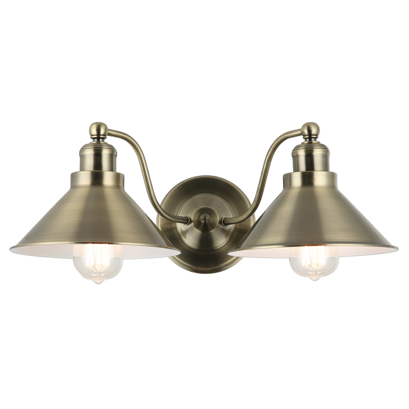 Antique Brass Double Wall Bracket