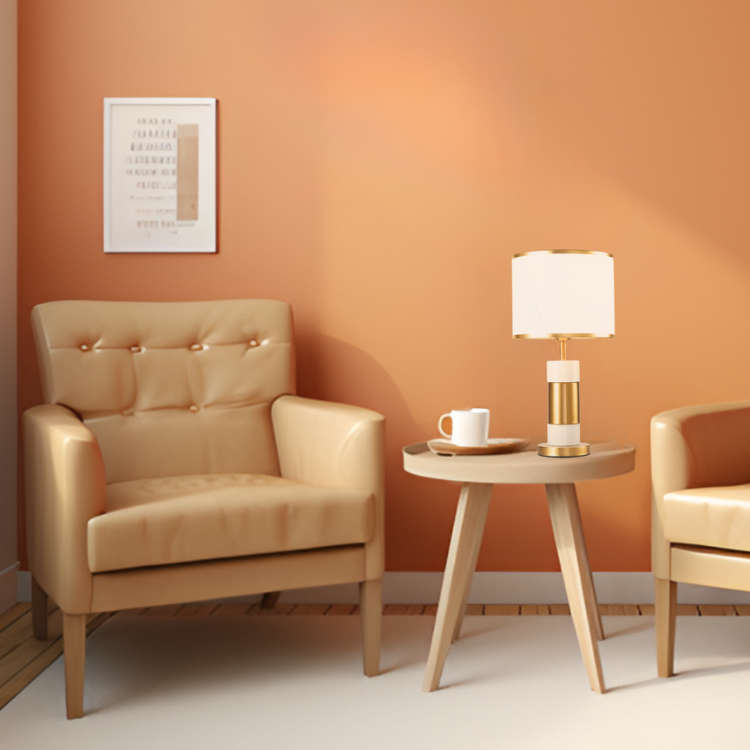 Dawn White and Gold Table Lamp