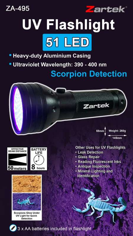 51-LED UV Flashlight