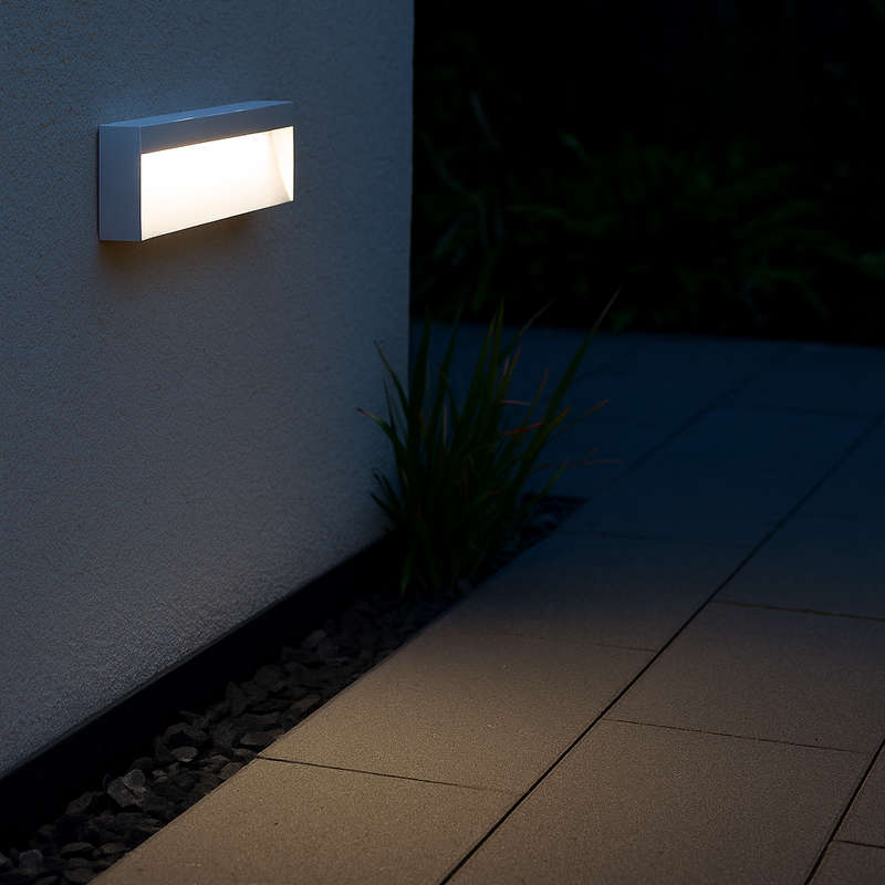 Tread White LED Footlight - IP65 Rectangular
