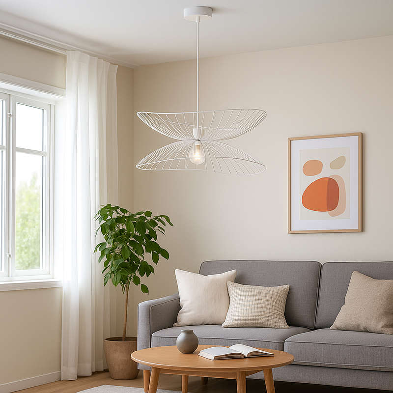 Sensu Twin White Pendant Light