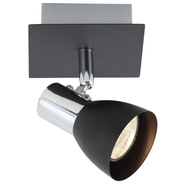 Black GU!) Spotlight with Polished Chrome