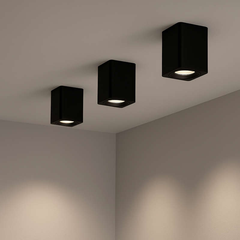 Nova Black Surface Mounted Downlight Holder