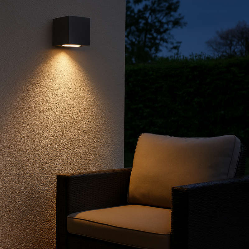 Dark Grey Outdoor Wall Light IP54