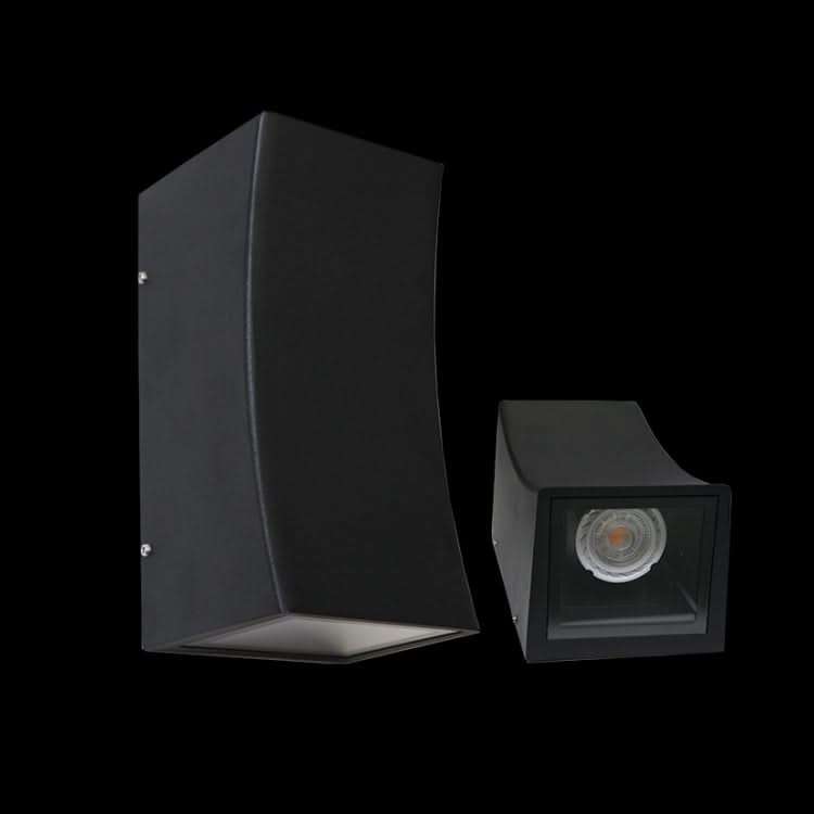 Curved Outdoor Wall Light - Up & Down