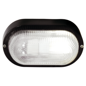 Outdoor Wall Light Gabriel Black PVC with Clear Glass