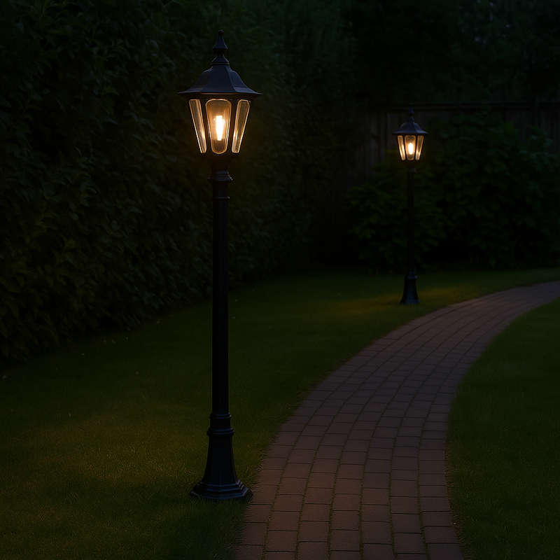 6 Panel Bollard Light
