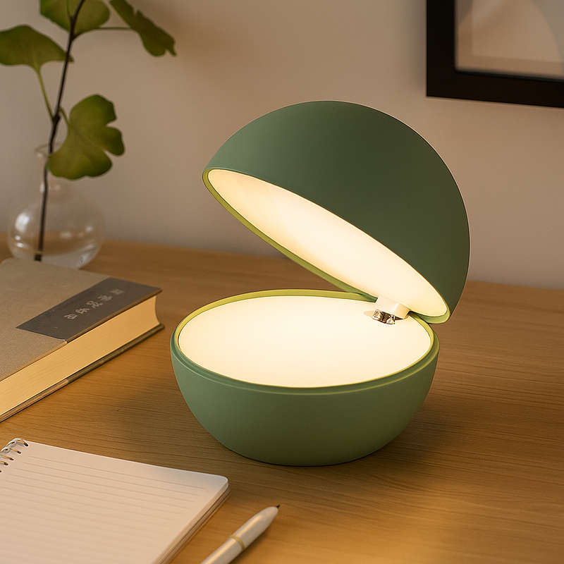 Sage Green LED Table Lamp - Dimmable & Rechargeable