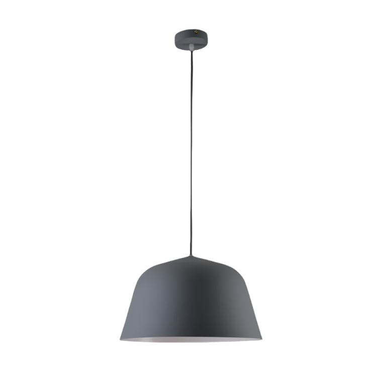 Cupcake Grey Metal Pendant Light Indoor Use IP20