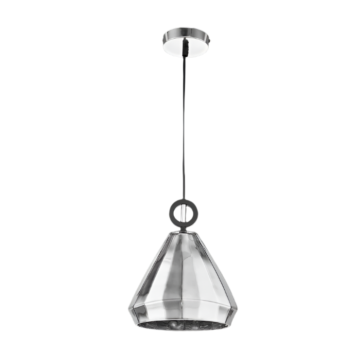 Jasmine Chrome Glass Pendant Light