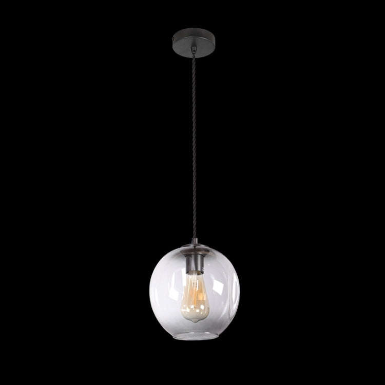 Single Small Molecule Pendant Black with Smoke Glass
