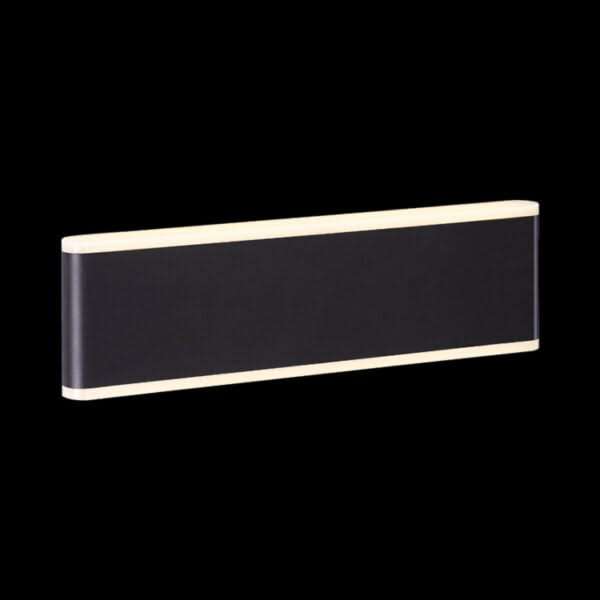 20W LED COB Black Large Slim Wall Light