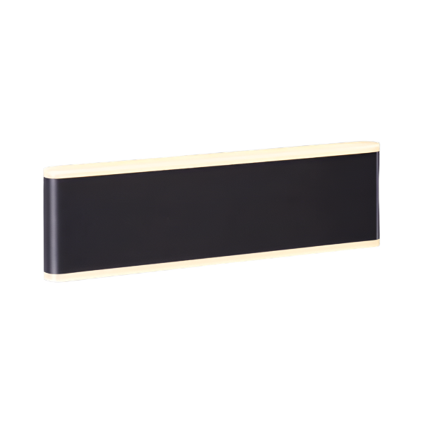 20W LED COB Black Large Slim Wall Light