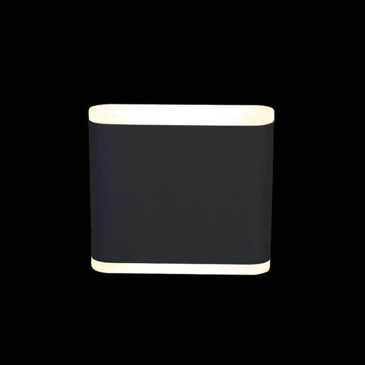 Warm White Matt Black LED Wall Light Up and Down Facing