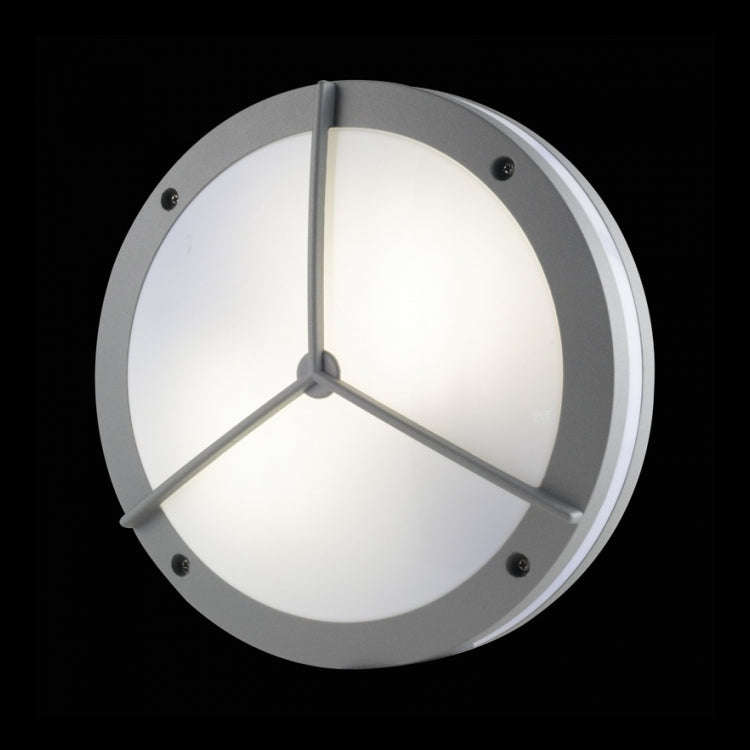 Matt Silver Outdoor Bulkhead Light IP54