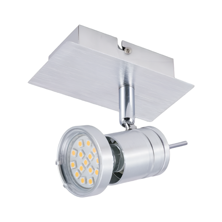 Brushed Aluminium Adjustable Spot Light GU10