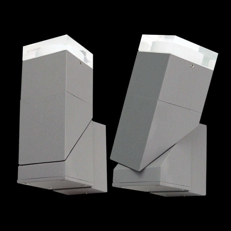 Matt Grey LED Outdoor Wall Light - 360 Tilt IP54