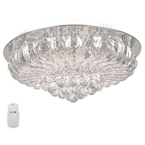 Chrome LED Ceiling Fitting with Crystals