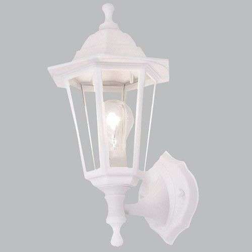 White Outdoor Wall Light - IP44 6 Panel