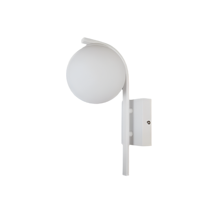 Curved White Indoor Wall Light IP20