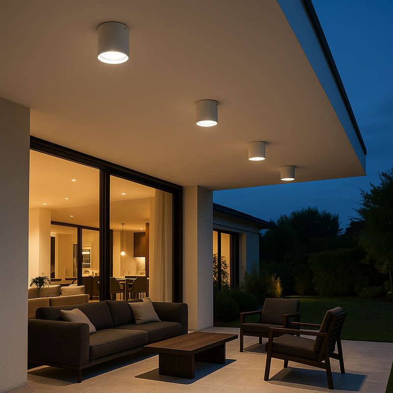 Portico White LED Downlight Dimmable IP54