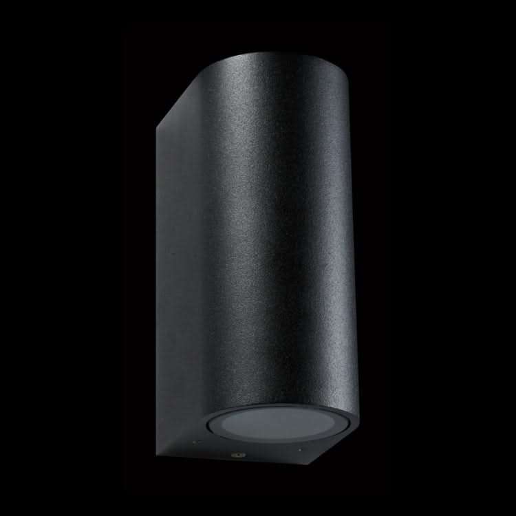 Emma Matt Black Outdoor Wall Light IP44 Up & Down Lighting