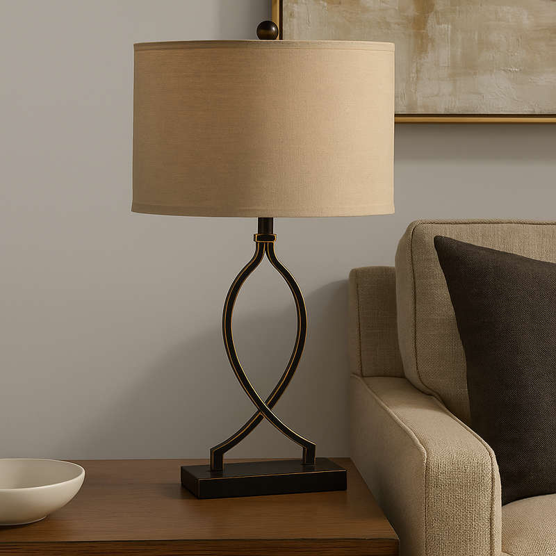 Black Gold LED Table Lamp