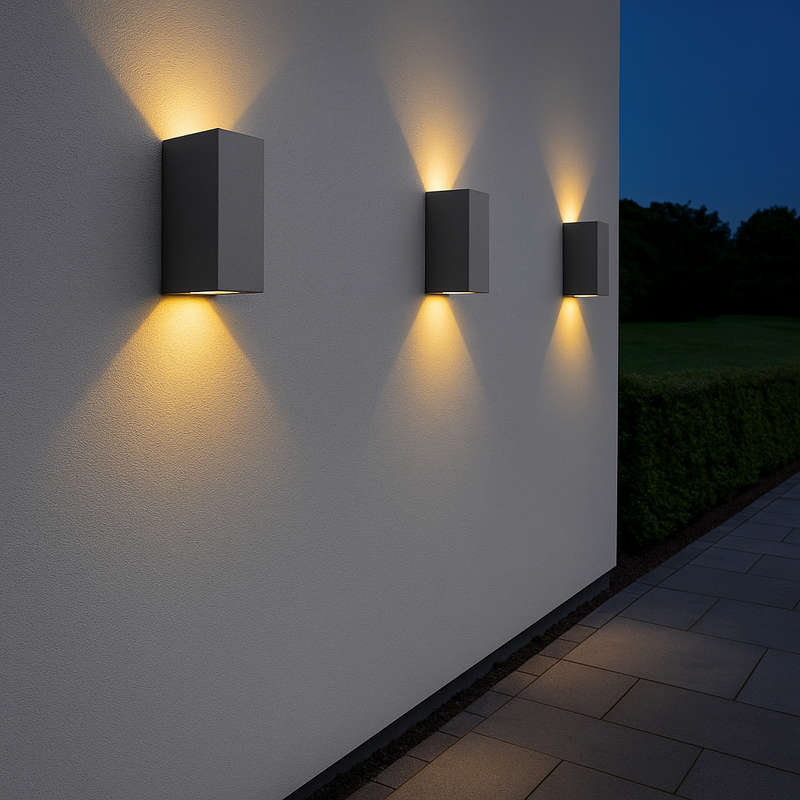 Olympus Grey Outdoor Wall Light