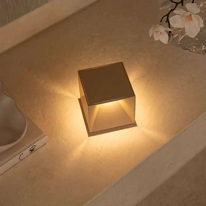 Cubox Mini Corten Table Lamp - Rechargeable & Dimmable