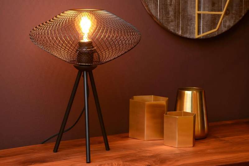 Slade Black Mesh Table Lamp