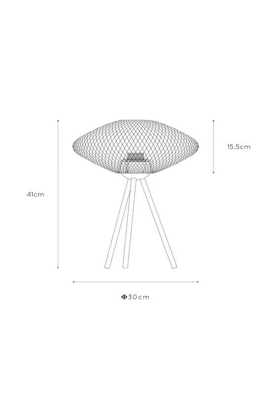 Slade Black Mesh Table Lamp