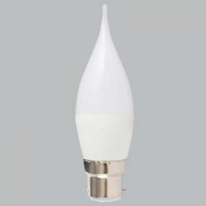 5W LED B22 Flame Bulb Frosted Cover Cool White