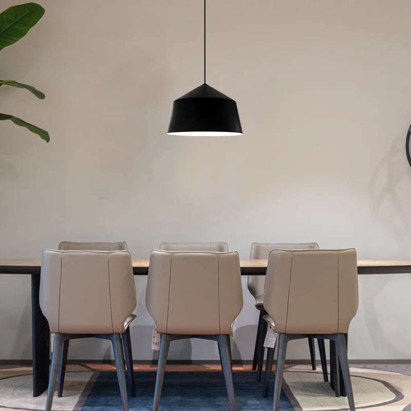 Roma Black Pendant Light Aluminium Finish