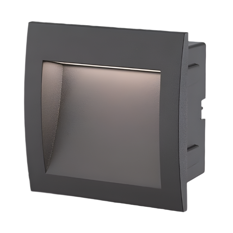 Square LED Recessed Step Light IP65