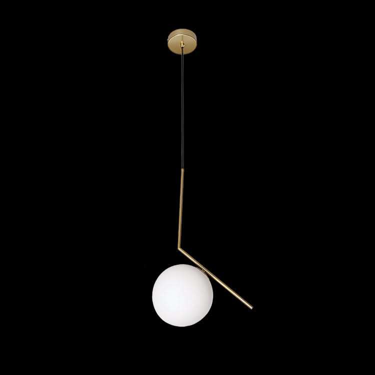 Branch Pendant Light - Satin Gold with Opal White Glass