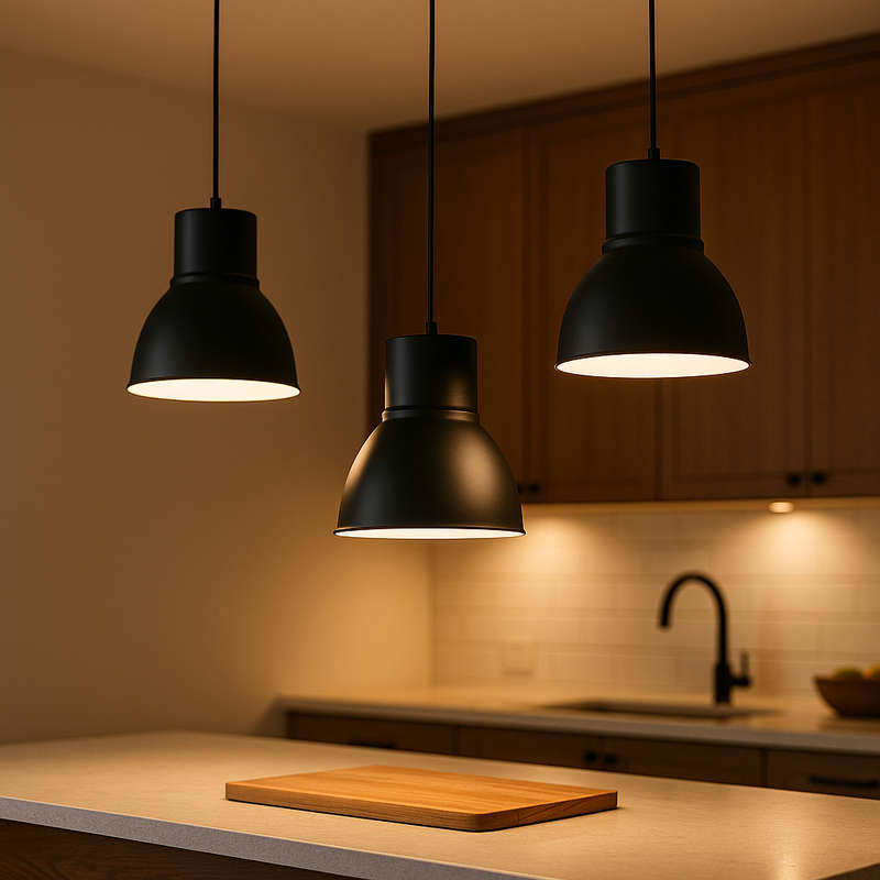 Hugo Pendant Light - Matt Black Aluminium