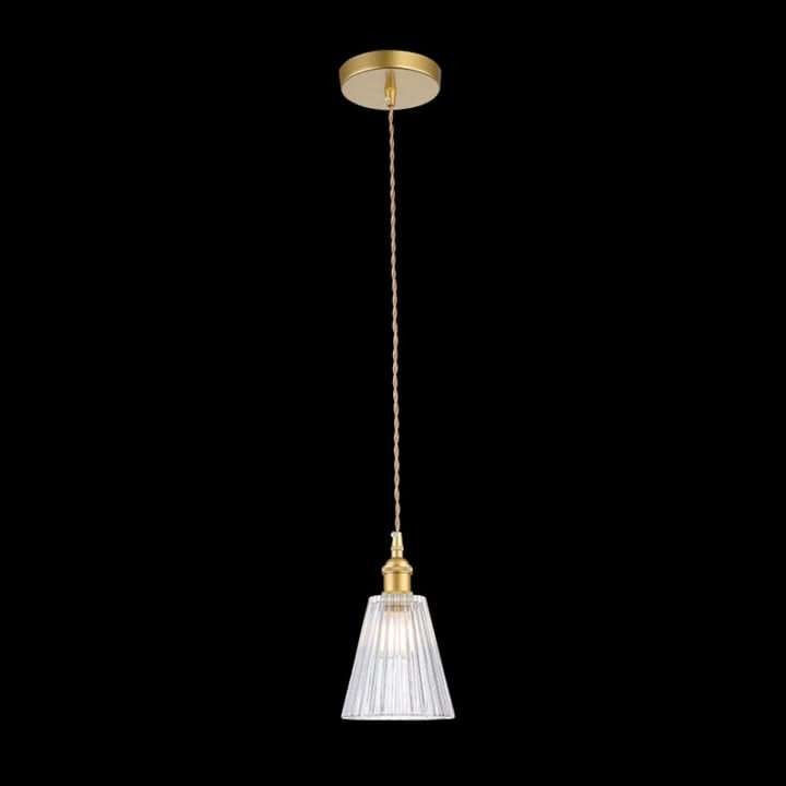 Vintage Glass Gold Wall Light