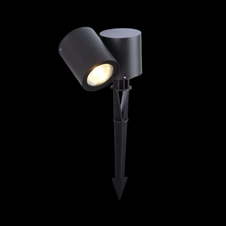 Matt Black Adjustable Spike Light IP54