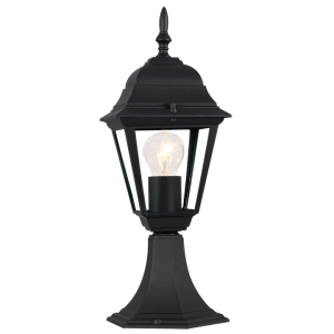 Black Outdoor Pillar Light IP33