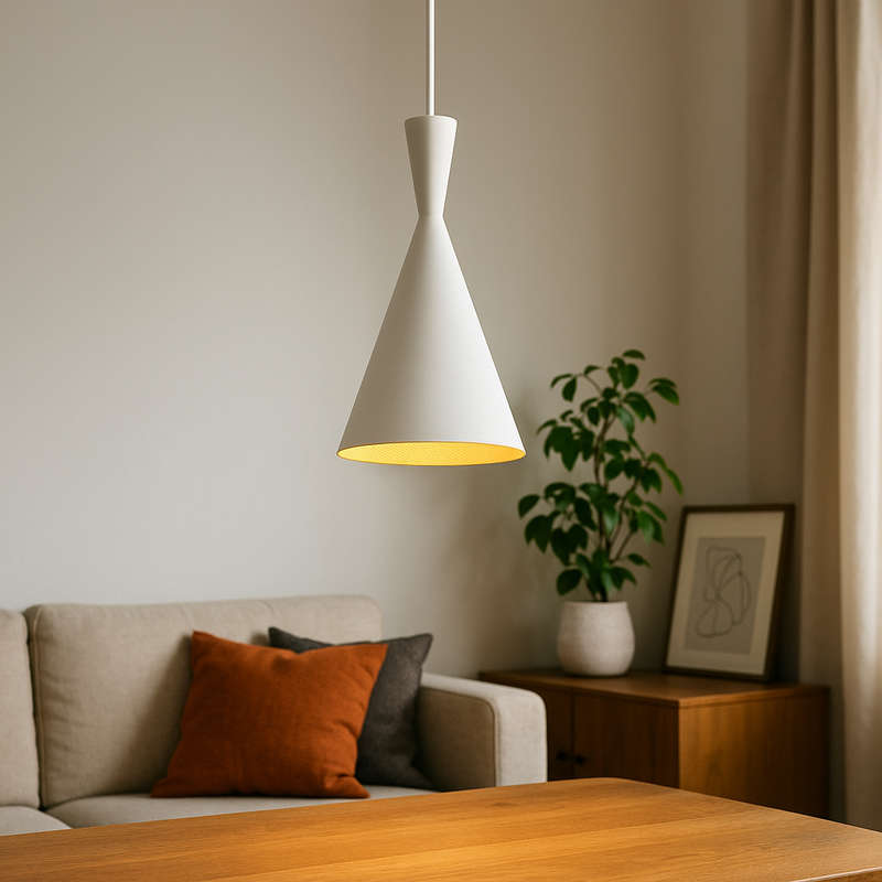 MISO 1 White/Gold Pendant Light - Nordic Modern Style