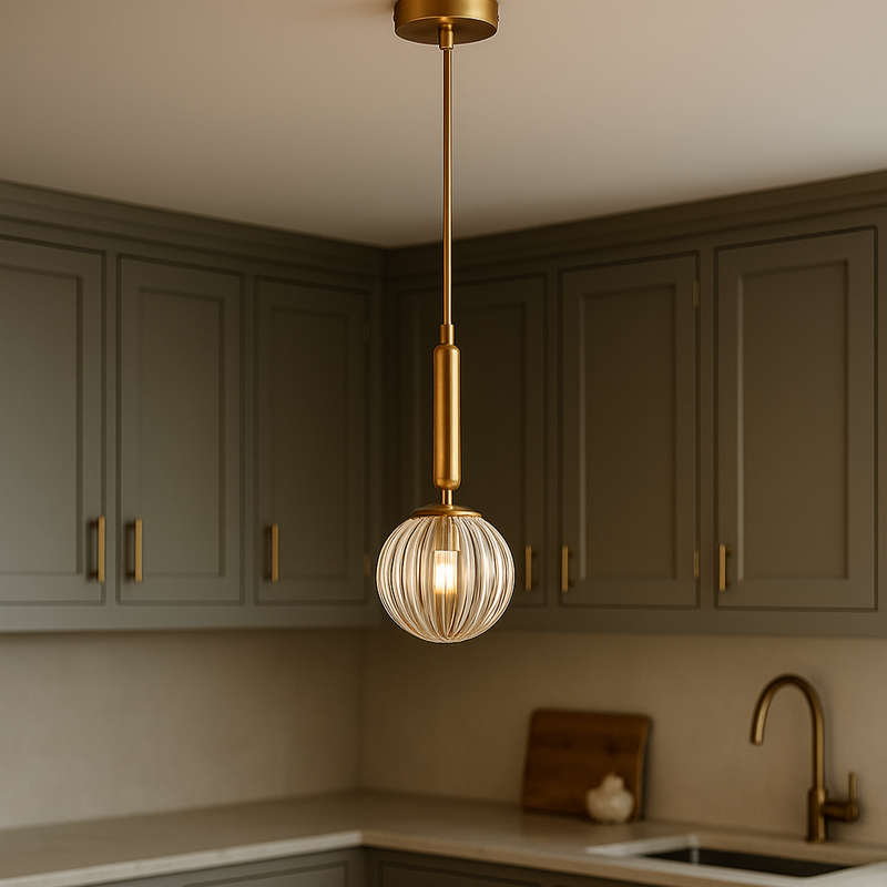 Fizz Pop Antique Brass Pendant Light