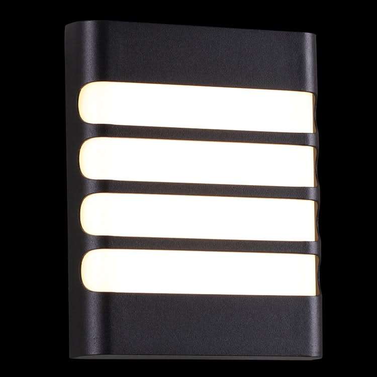 Coastal Black LED Bulkhead Light - IP54 Warm White