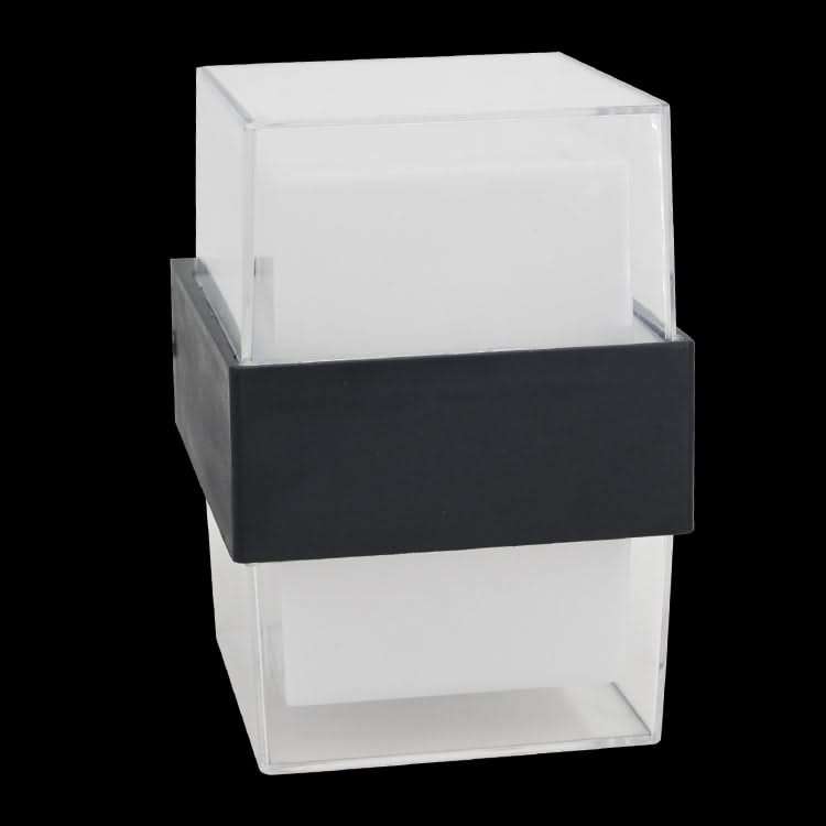 Warm White Black LED Wall Light Up Down IP44