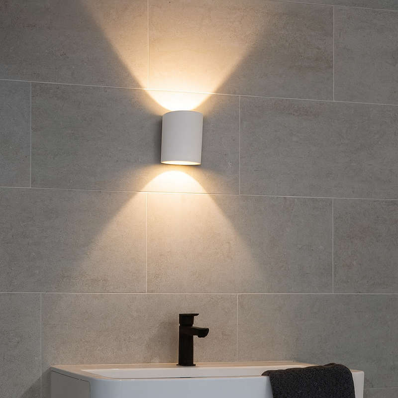 Coastal LED Wall Light - Up & Down Matt White IP55