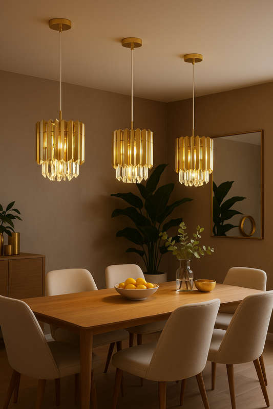 Krypt Gold Pendant Light