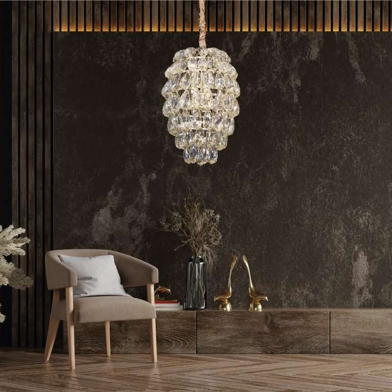 Diana Amber Crystal Chandelier