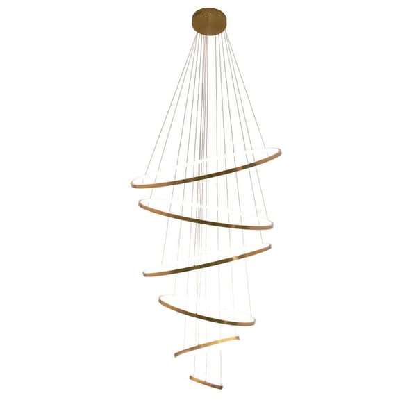 Gold Mega Ribbon LED Pendant Light (Dimmable)