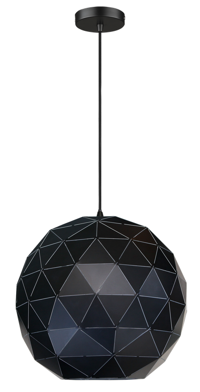 Black Laser Cut Pendant Light Large