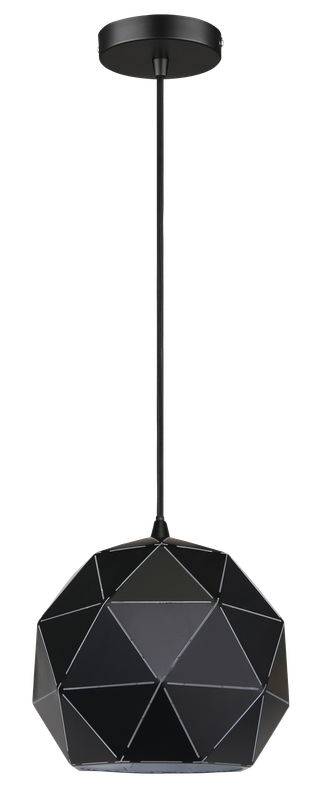 Black Laser Cut Pendant Light Small