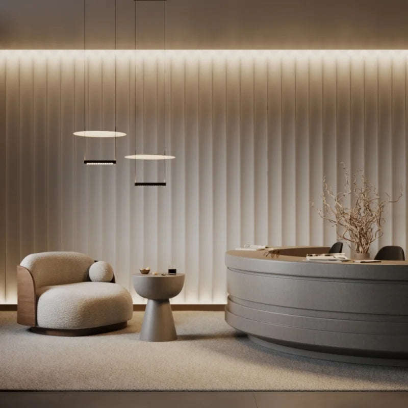 Aha Moment Black and White LED Pendant Light